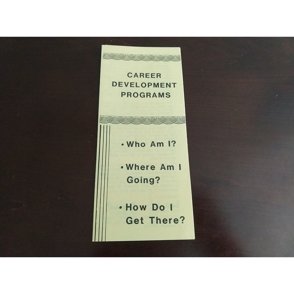 Vintage Miami University Oxford Ohio Class Pamphlet Career Development Programs